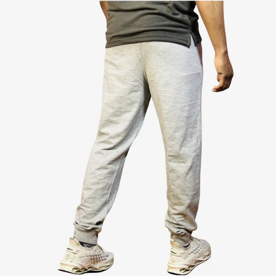 Men's Light Grey Jogger Track Pants | Premium Sports & Casual Wear